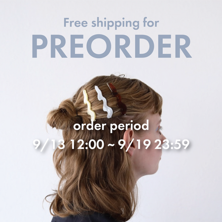 【PREORDER 9/13~9/19】動きのあるデザインで使いやすいイヤアクセとヘアピンのご予約は本日から!!