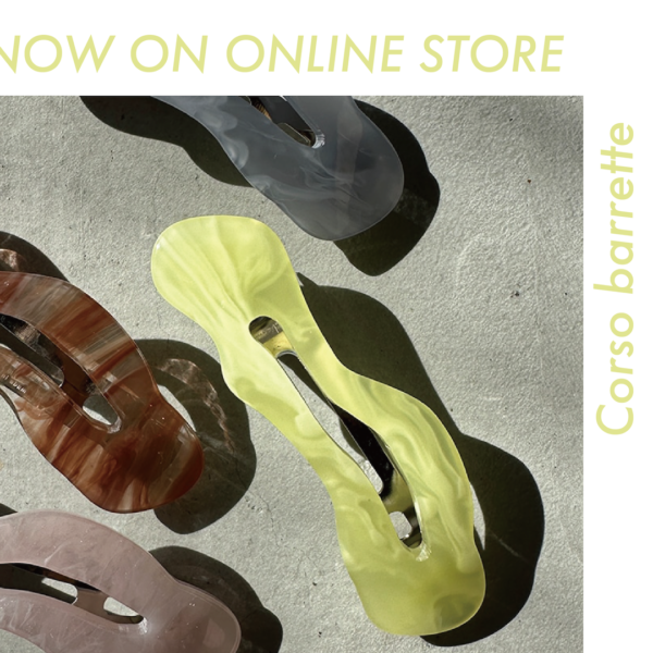 ヘアアレンジに活躍!!Corso barretteのONLINE STORE通常販売がスタートします。