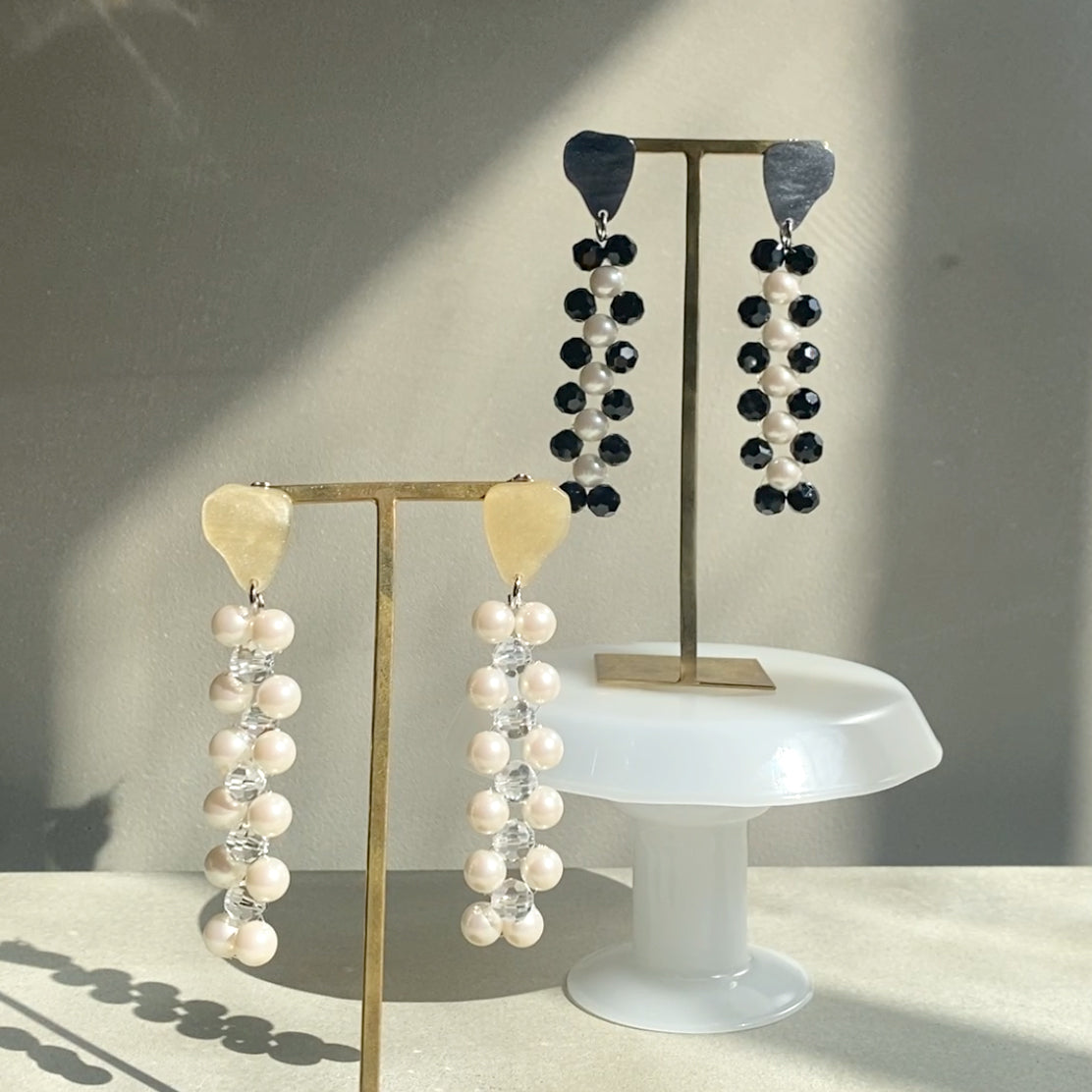 【nuEve】#1052 (2tone) Earring(earclip)