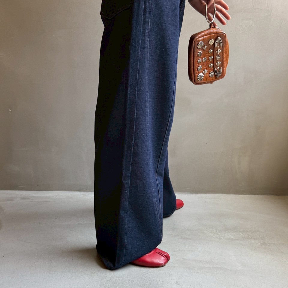 【ハモミシノオトナフク】Denim panel pants