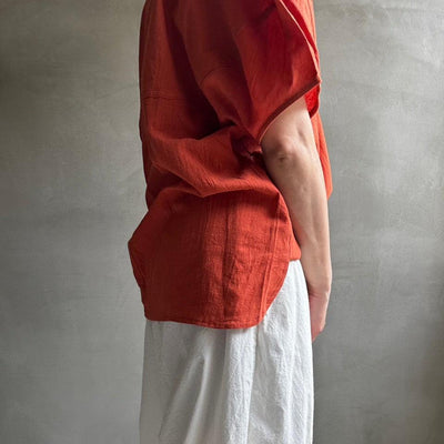 【ハモミシノオトナフク】Volume sleeve cotton PO