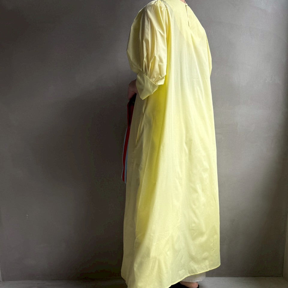 【ハモミシノオトナフク】V-neck puff sleeve OP