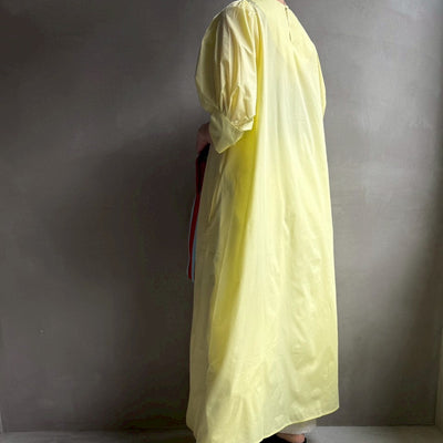 【ハモミシノオトナフク】V-neck puff sleeve OP