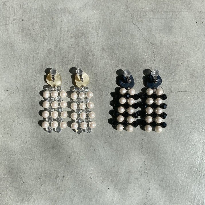【nuEve】#1051 (2tone)Earring(ear clip)