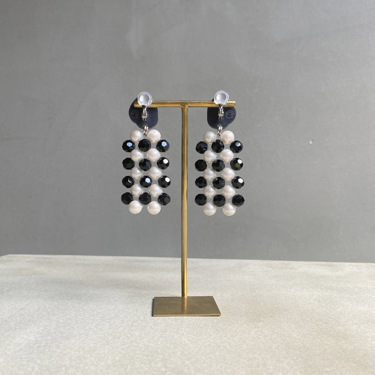 【nuEve】#1051 (2tone)Earring(ear clip)