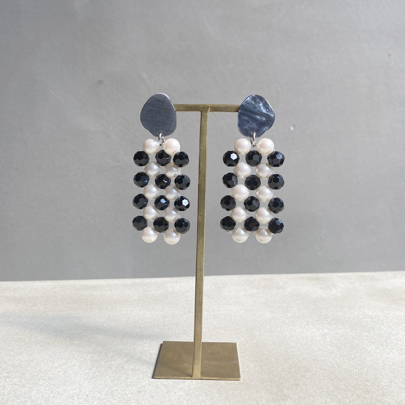 【nuEve】#1051 (2tone)Earring(ear clip)