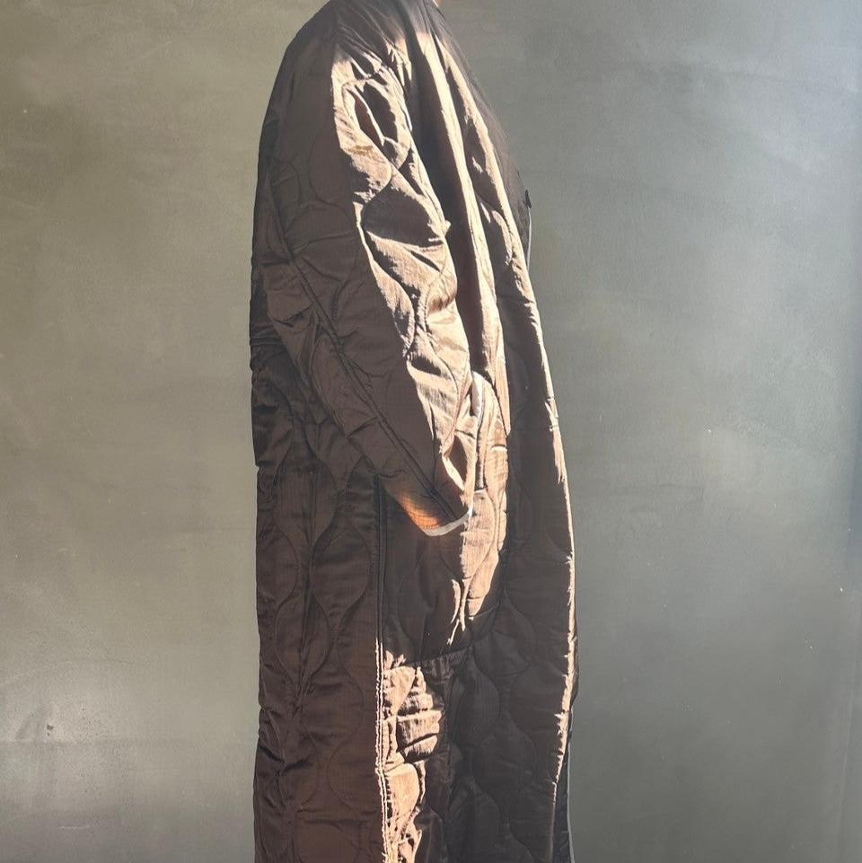 【ハモミシノオトナフク】Ripstop liner quilted long coat