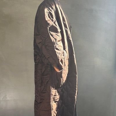 【ハモミシノオトナフク】Ripstop liner quilted long coat