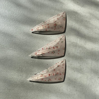 【sAn】Triangle Barrette(flower type)