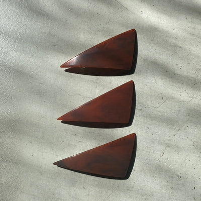 【sAn】Triangle Barrette(brown type)