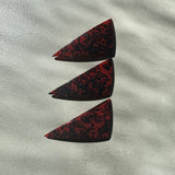 【sAn】Triangle Barrette(red・orange type)