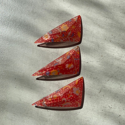 【sAn】Triangle Barrette(flower type)