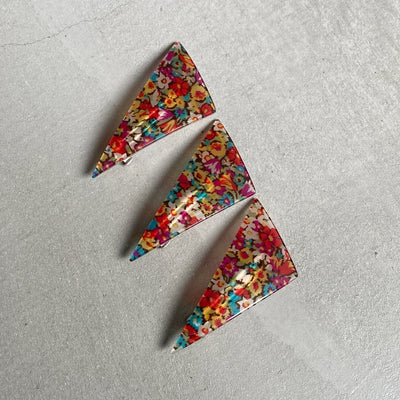 【sAn】Triangle Barrette(flower type)