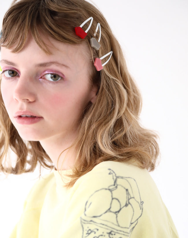 PETIOLE HAIR PIN SMALL
ORANGE SMALL / GREEN SMALL