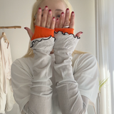 【hamomisi】Tulip frill UV cut arm covers