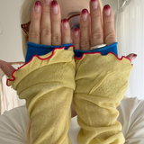 【hamomisi】Tulip frill UV cut arm covers