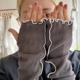 【hamomisi】Ruffle edge arm covers