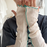 【hamomisi】Ruffle edge arm covers