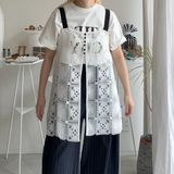 【ハモミシノオトナフク】Crochet lace tunic cami top