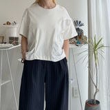 【ハモミシノオトナフク】Hem drawstring shirring PO