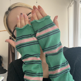 【hamomisi】Multi-border UV cut arm covers