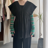 【hamomisi】Multi-border UV cut arm covers