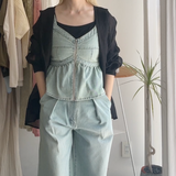 【ハモミシノオトナフク】Sheer Washed Hooded Shirt