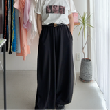 【ハモミシノオトナフク】Self-Cut Cocoon Wide Pants