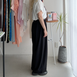 【ハモミシノオトナフク】Self-Cut Cocoon Wide Pants