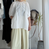 【ハモミシノオトナフク】Pearl Button Dolman Blouse