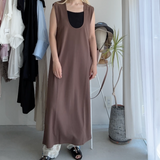 【ハモミシノオトナフク】Matte Ponte U-Neck OP