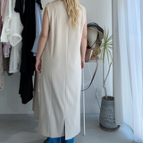 【ハモミシノオトナフク】Matte Ponte U-Neck OP