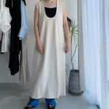 【ハモミシノオトナフク】Matte Ponte U-Neck OP