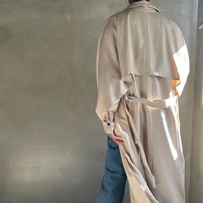 【ハモミシノオトナフク】Cape trench coat