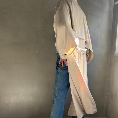 【ハモミシノオトナフク】Cape trench coat