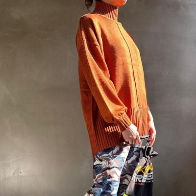 【ハモミシノオトナフク】Back slit knit