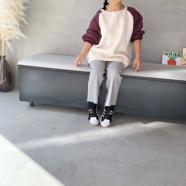 【hamomisi】Raglan sweat(90~110)