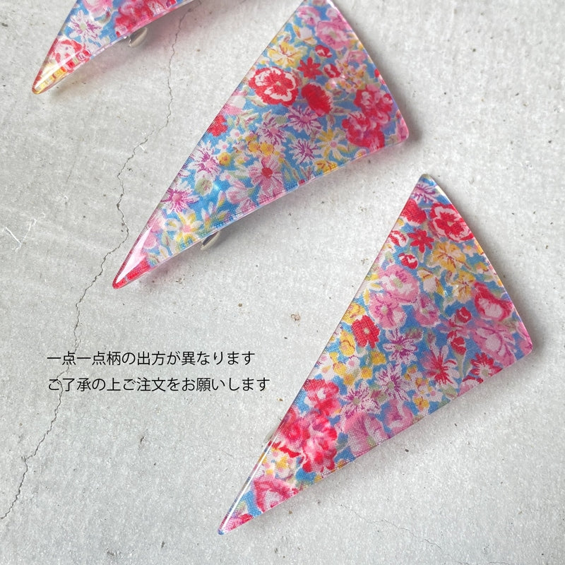 【sAn】Triangle Barrette(flower type)