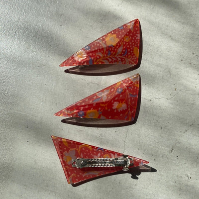 【sAn】Triangle Barrette(flower type)