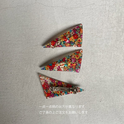 【sAn】Triangle Barrette(flower type)