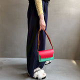 【ハモミシノオトナフク】Cool touch gathered tuck wide pants