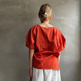 【ハモミシノオトナフク】Volume sleeve cotton PO
