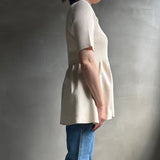 【ハモミシノオトナフク】Peplum short sleeve PO