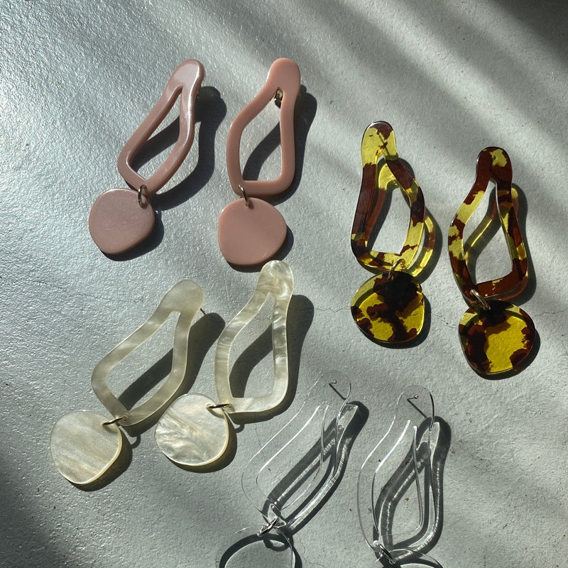 【sAn】Curve Pierce/Earring(earclip)