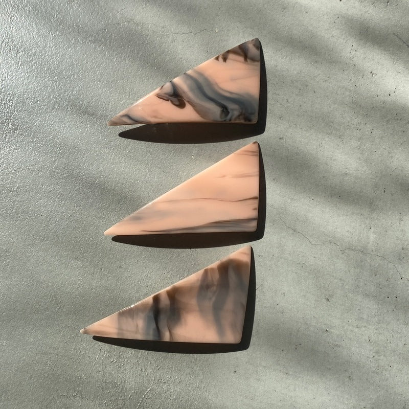 【sAn】Triangle Barrette(pink type)