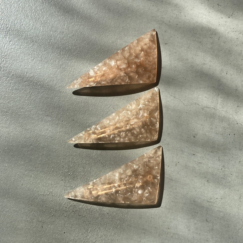 【sAn】Triangle Barrette(pink type)