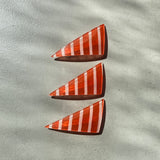 【sAn】Triangle Barrette(red・orange type)