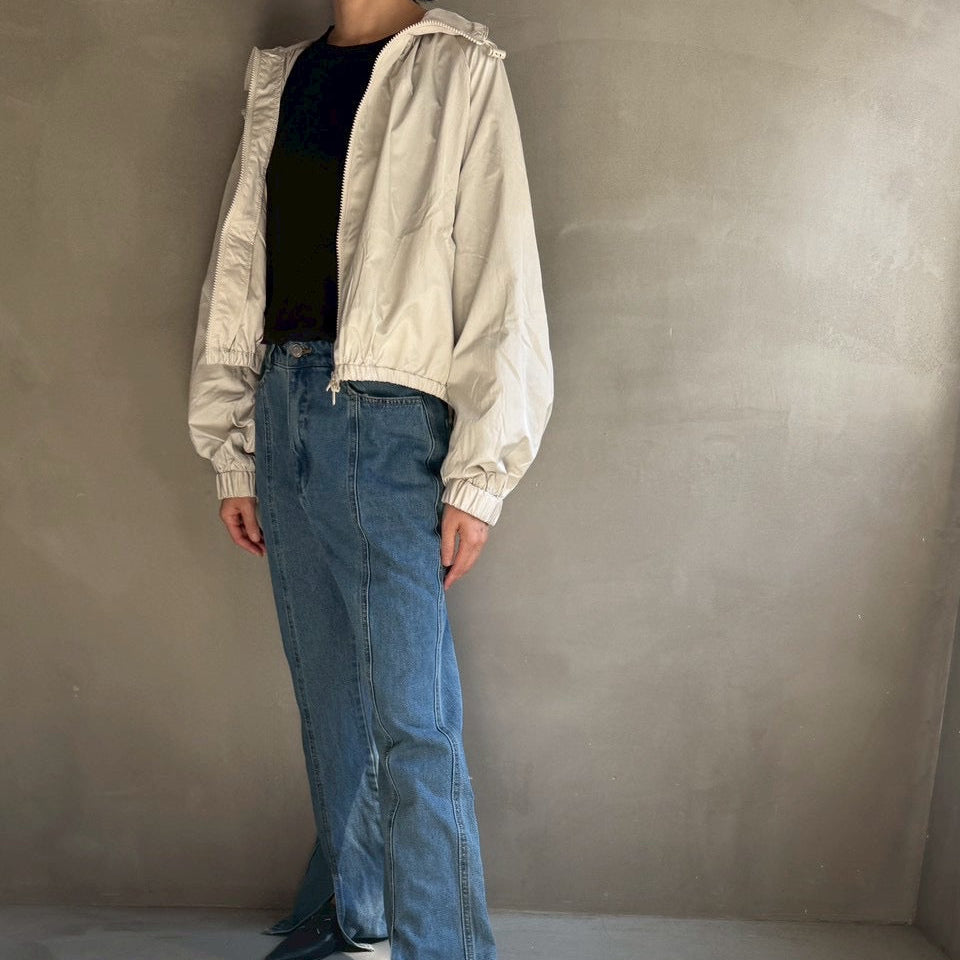 【ハモミシノオトナフク】Drawstring neck blouson
