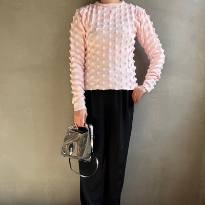 【ハモミシノオトナフク】Spiky knit pullover