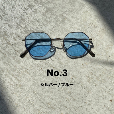 【ハモミシノオトナフク】メタルフレームサングラス　1~4